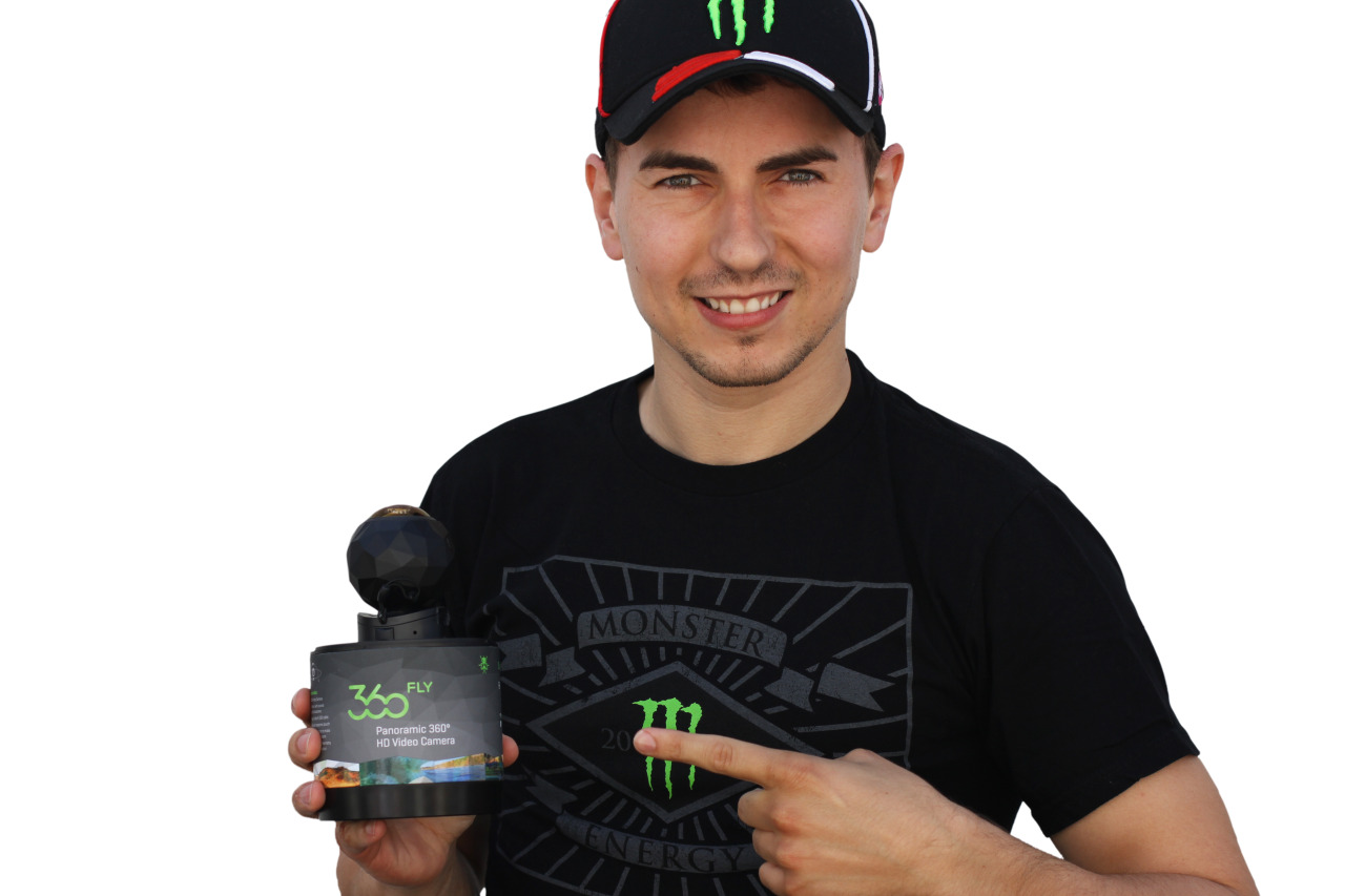 A champion’s life is
too big for a single POV.Two-time MotoGP World Champion Jorge Lorenzo joins the
360fly family.“360fly is really impressive to me…the image quality, the
originality of the camera, because it empowers you to capture what’s happening
all around you, without limits and uncropped. It doesn’t miss anything.” —Jorge
LorenzoJorge Lorenzo Guerrero is a Spanish motorcycle prodigy and
international racing icon. He is the 2006 and 2007 250cc World Champion, the
2010 and 2012 Moto GP World Champion, and is hot in the hunt for the for this
year’s MotoGP championship. Jorge began racing at the tender age of three and took
his first checkered flag at eight. He currently races MotoGP for the Yamaha
factory team.
