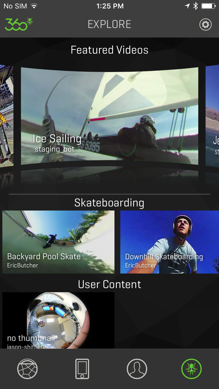 Home Page Four Options
